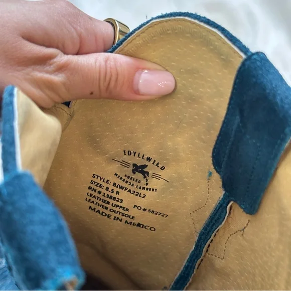 Idyllwind turquoise suede cowgirl boots - Picture 4 of 6